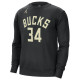 Jordan Ανδρικό φούτερ Milwaukee Bucks Courtside Statement Edition Fleece Sweatshirt